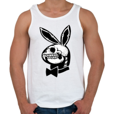 PRINTFASHION Playboy nyuszi csontváz - Férfi atléta - Fehér