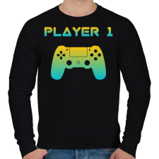 PRINTFASHION PLAYER 1 - Férfi pulóver - Fekete férfi pulóver, kardigán