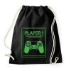 PRINTFASHION PLAYER 1 - Sportzsák, Tornazsák - Fekete