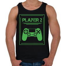 PRINTFASHION PLAYER 2 - Férfi atléta - Fekete atléta, trikó