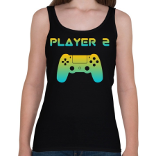 PRINTFASHION PLAYER 2 - Női atléta - Fekete női trikó