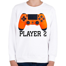 PRINTFASHION Player 2 PS4 páros póló - Gyerek pulóver - Fehér gyerek pulóver, kardigán