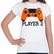 PRINTFASHION Player 2 PS4 páros póló - Női póló - Fehér női póló