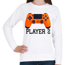 PRINTFASHION Player 2 PS4 páros póló - Női pulóver - Fehér női pulóver, kardigán