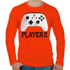 PRINTFASHION Player 2 Xbox One  páros póló - Férfi hosszú ujjú póló - Narancs