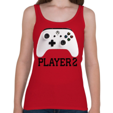 PRINTFASHION Player 2 Xbox One  páros póló - Női atléta - Cseresznyepiros női trikó