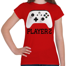 PRINTFASHION Player 2 Xbox One  páros póló - Női póló - Piros női póló