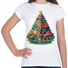 PRINTFASHION Playful Christmas - Női póló - Fehér női póló