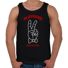 PRINTFASHION Playhand - Férfi atléta - Fekete atléta, trikó