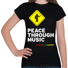 PRINTFASHION playin - Női póló - Fekete női póló