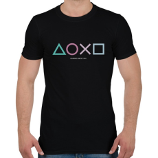 PRINTFASHION Playstation - Férfi póló - Fekete