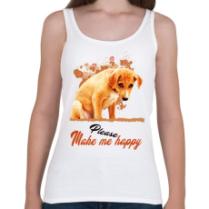 PRINTFASHION please make me happy - Női atléta - Fehér