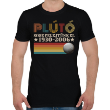 PRINTFASHION Plútó emléke - Férfi póló - Fekete férfi póló