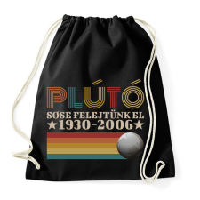 PRINTFASHION Plútó emléke - Sportzsák, Tornazsák - Fekete tornazsák