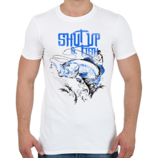 PRINTFASHION Pofa be és pecázz! - Férfi póló - Fehér