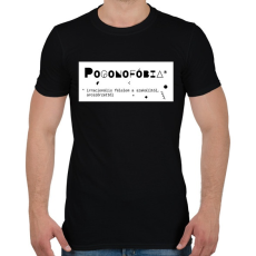 PRINTFASHION Pogonofóbia - Férfi póló - Fekete