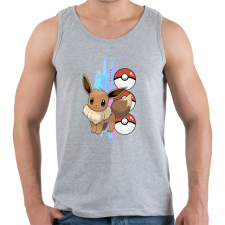 PRINTFASHION pokemon eevee - Férfi atléta - Sport szürke atléta, trikó