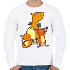 PRINTFASHION Pokemon Go - Férfi pulóver - Fehér