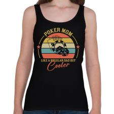 PRINTFASHION Poker Mom - Női atléta - Fekete női trikó