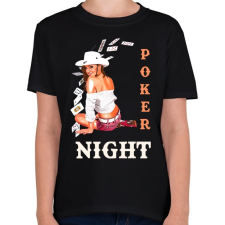 PRINTFASHION POKER NIGHT - Gyerek póló - Fekete gyerek póló