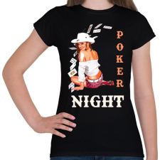 PRINTFASHION POKER NIGHT - Női póló - Fekete női póló