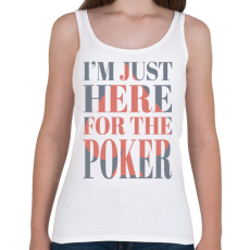 PRINTFASHION Póker - Női atléta - Fehér