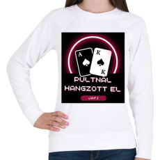 PRINTFASHION póker - Női pulóver - Fehér