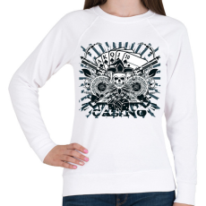 PRINTFASHION Póker  - Női pulóver - Fehér