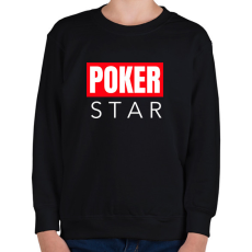 PRINTFASHION POKER STAR - Gyerek pulóver - Fekete