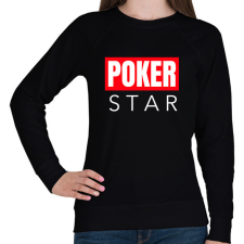 PRINTFASHION POKER STAR - Női pulóver - Fekete női pulóver, kardigán