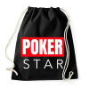 PRINTFASHION POKER STAR - Sportzsák, Tornazsák - Fekete
