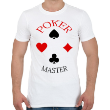 PRINTFASHION pokermaster_1 - Férfi póló - Fehér férfi póló