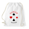 PRINTFASHION pokermaster_1 - Sportzsák, Tornazsák - Fehér