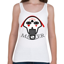 PRINTFASHION pokermaster_3 - Női atléta - Fehér női trikó