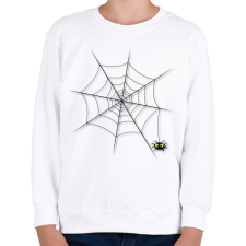 PRINTFASHION Pókháló - Gyerek pulóver - Fehér gyerek pulóver, kardigán