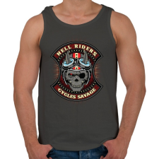PRINTFASHION Pokoli motoros - Férfi atléta - Sötétszürke atléta, trikó