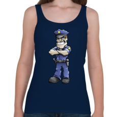 PRINTFASHION Policeman - Női atléta - Sötétkék