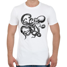 PRINTFASHION polip - Férfi póló - Fehér férfi póló