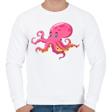 PRINTFASHION polip - Férfi pulóver - Fehér