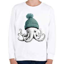 PRINTFASHION Polip - Gyerek pulóver - Fehér gyerek pulóver, kardigán