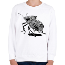 PRINTFASHION Poloska / Büdösbogár rajz - Gyerek pulóver - Fehér gyerek pulóver, kardigán