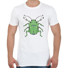 PRINTFASHION Poloska - Férfi póló - Fehér férfi póló