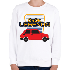 PRINTFASHION Polski Fiat Örök Legenda - Gyerek pulóver - Fehér