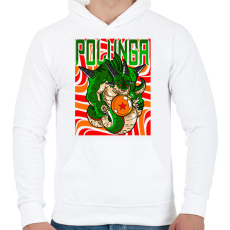 PRINTFASHION POLUNGA - DBZ - Férfi kapucnis pulóver - Fehér