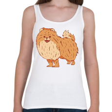 PRINTFASHION Pomerániai törpespicc - Női atléta - Fehér