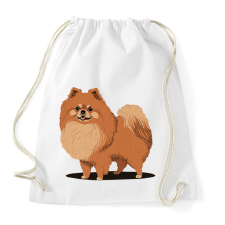 PRINTFASHION Pomerániai törpespicc - Sportzsák, Tornazsák - Fehér tornazsák