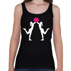 PRINTFASHION Pompomlány - Női atléta - Fekete