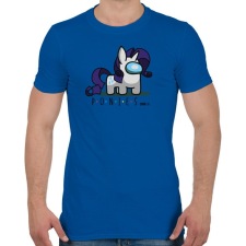 PRINTFASHION Ponies among us - Férfi póló - Királykék férfi póló