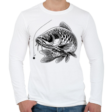 PRINTFASHION ponty - Férfi hosszú ujjú póló - Fehér