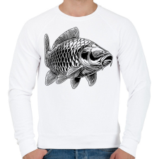 PRINTFASHION ponty - Férfi pulóver - Fehér férfi pulóver, kardigán